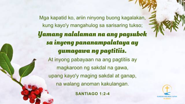 Tagalog Bible Verses Tungkol sa Pagsubok | Sundan ang mga Yapak ni